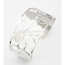 Hollow Wide Cuff Stainless Steel Fashion Bracelet For Women's